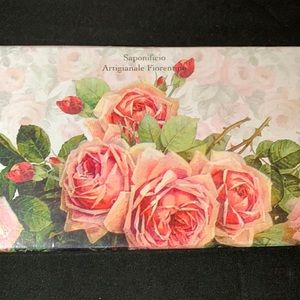 Handmade floral soaps with box